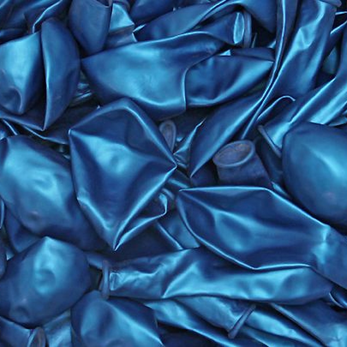 Metallic-Ballons aqua – Ansicht 2