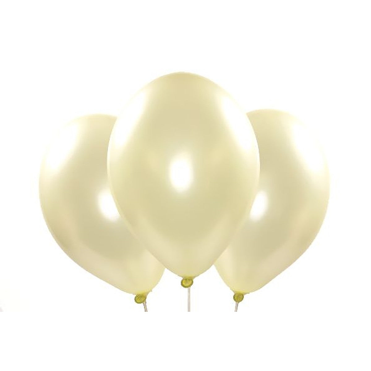 Metallic-Ballons creme – Glanz - 33 cm