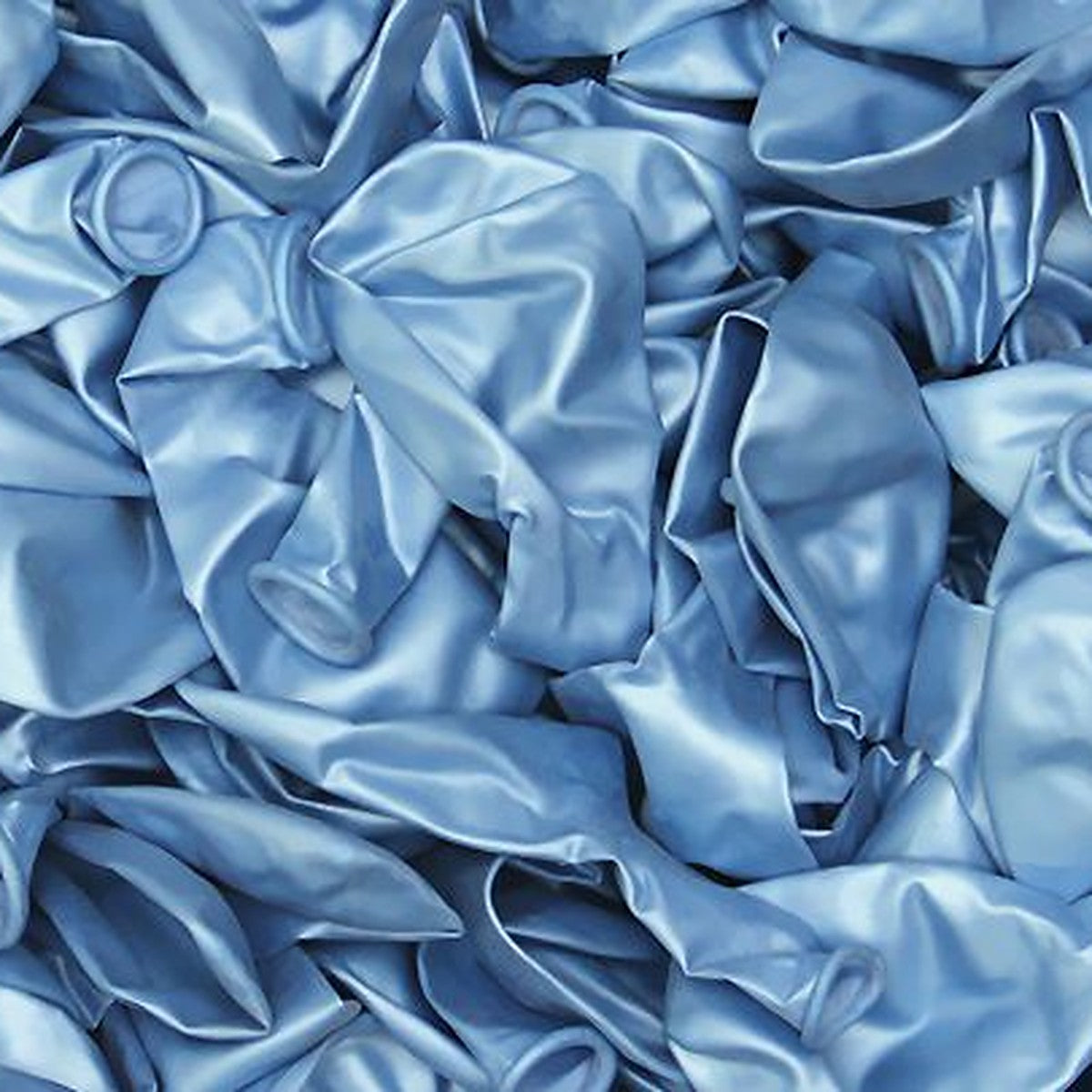 Metallic-Ballons hellblau – Ansicht 2