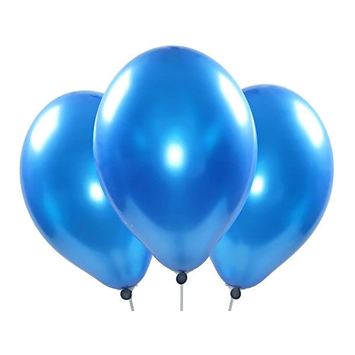 Metallic-Ballons königsblau – Glanz - 33 cm