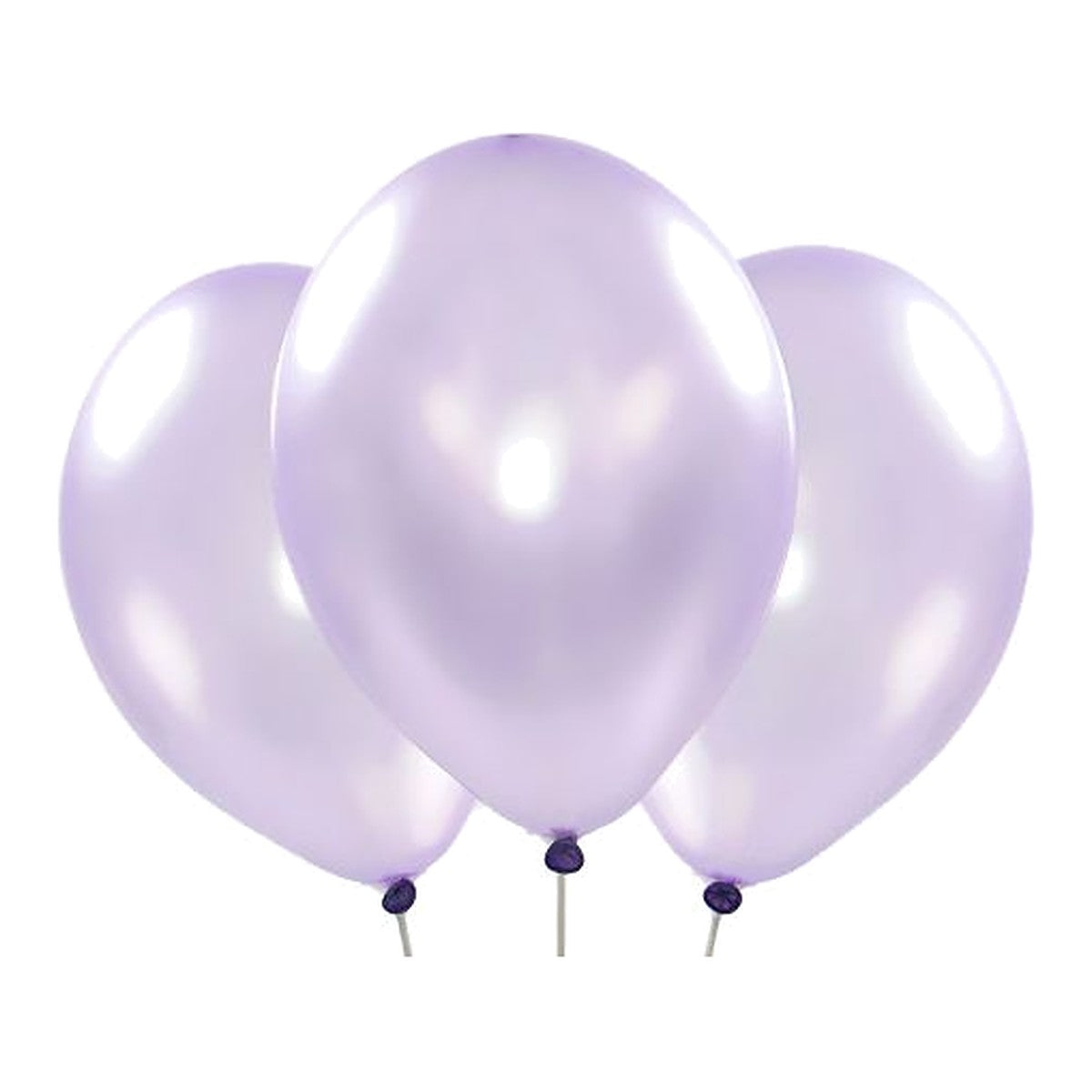 Metallic-Ballons lavendel – Glanz - 33 cm
