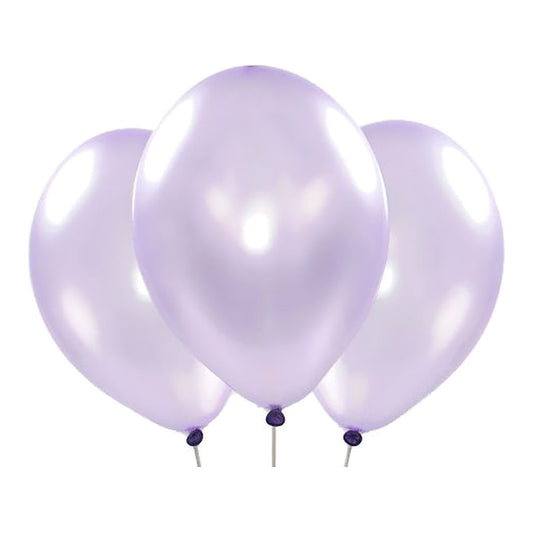 Metallic-Ballons lavendel – Glanz - 33 cm
