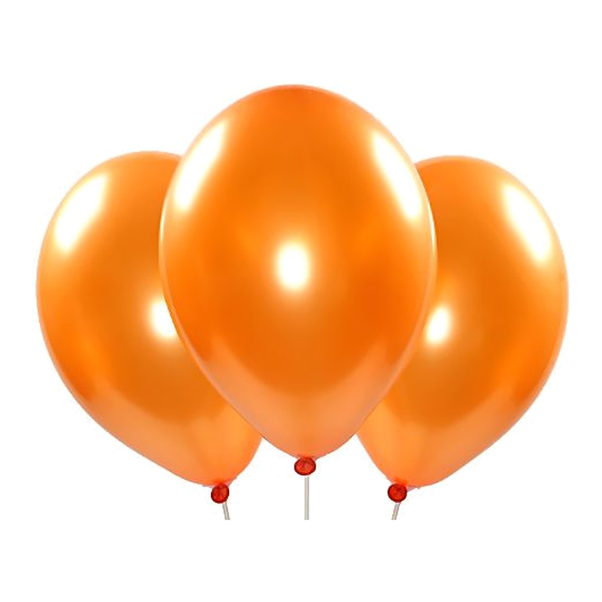 Metallic-Ballons orange – Glanz - 33 cm