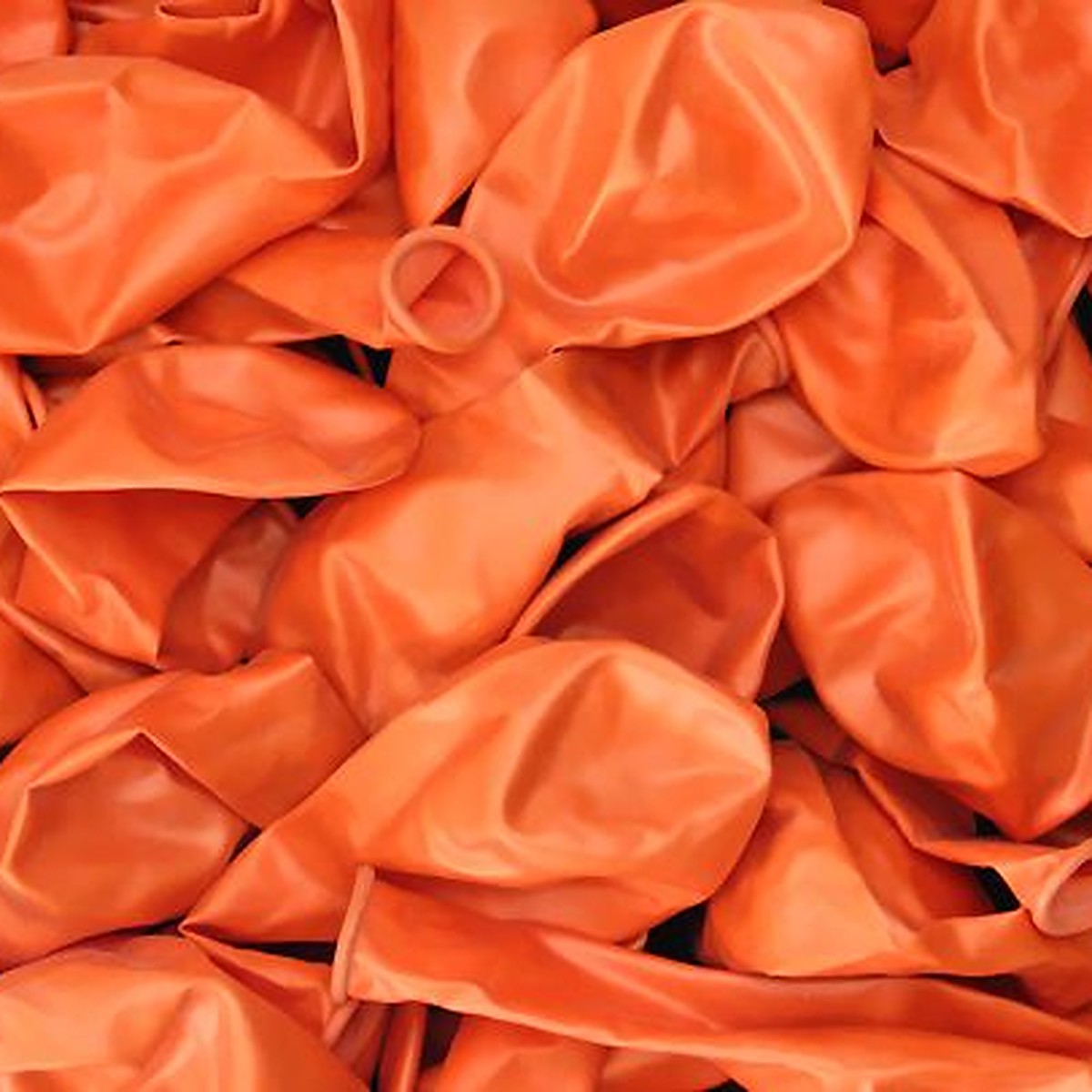 Metallic-Ballons orange – Ansicht 2