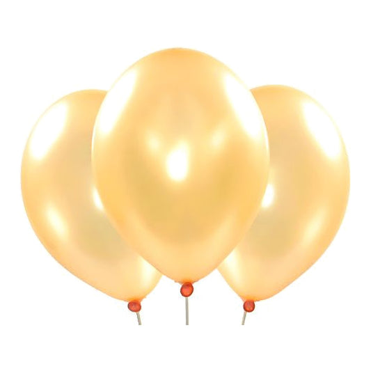 Metallic-Ballons pfirsich – Glanz - 33 cm