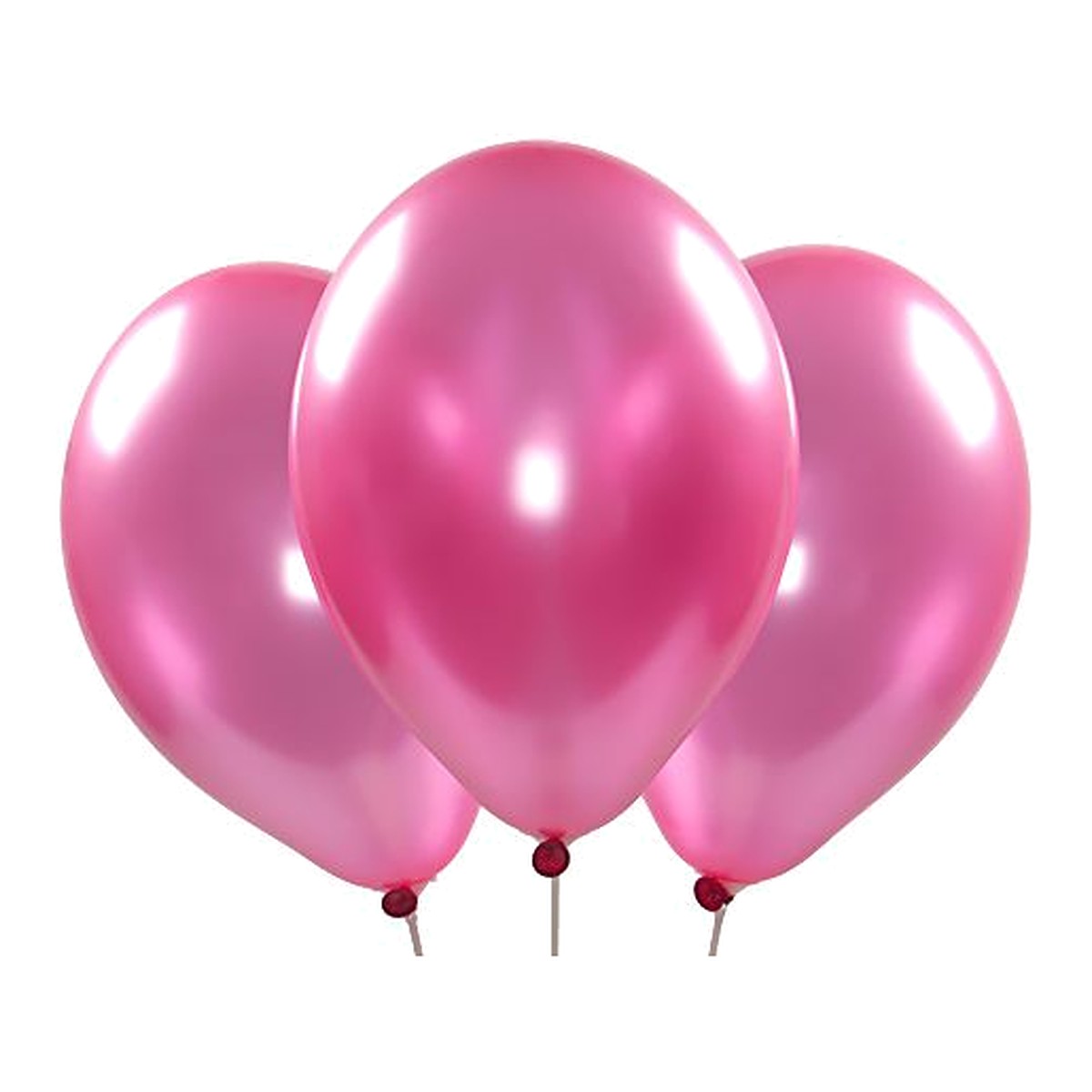 Metallic-Ballons pink – Glanz - 33 cm