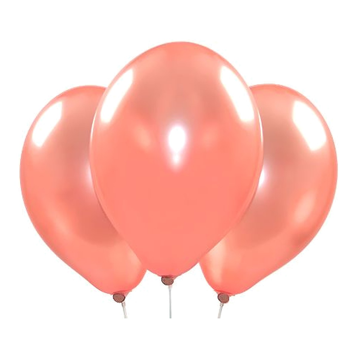 Metallic-Ballons rosegold – Glanz - 33 cm