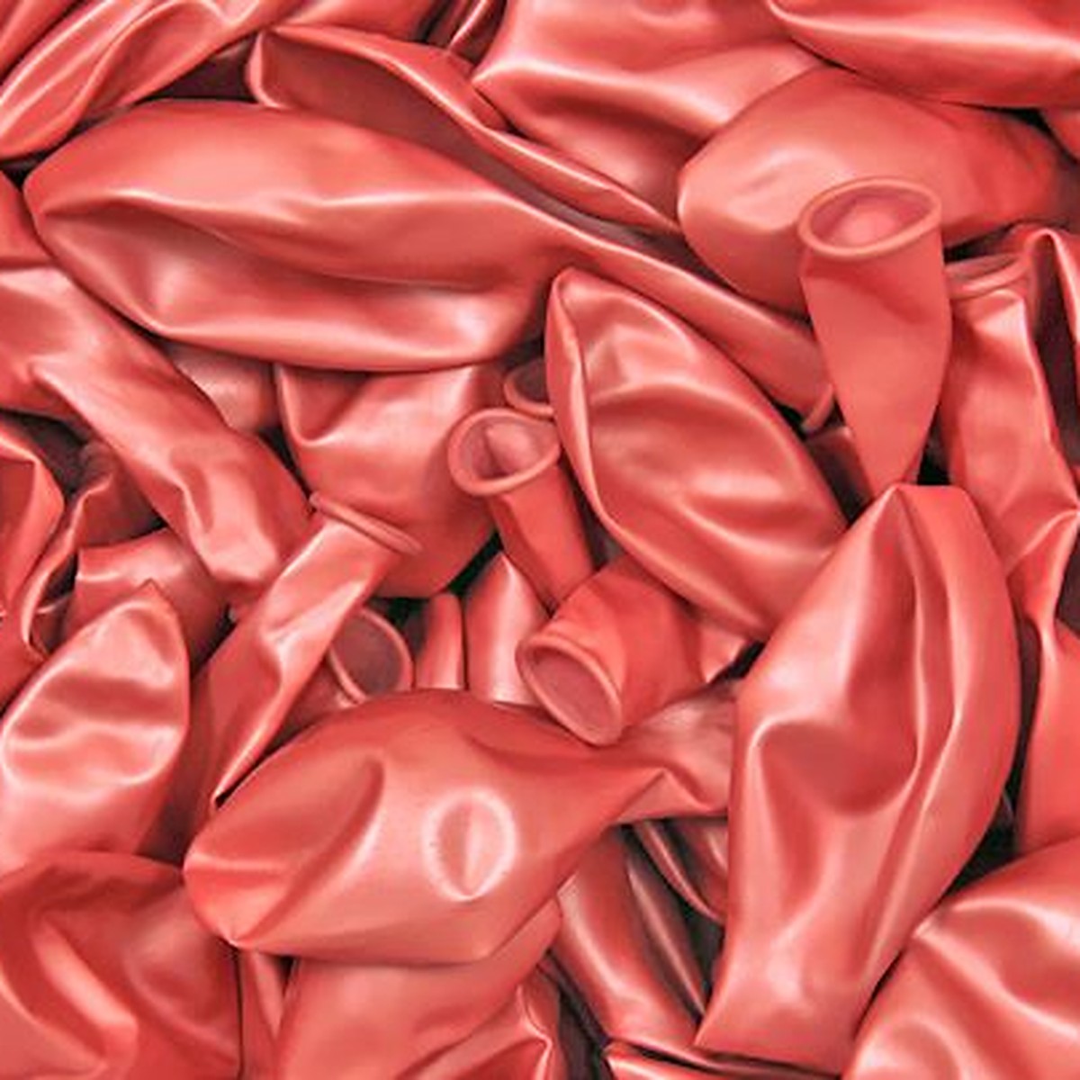 Metallic-Ballons rosegold – Ansicht 2