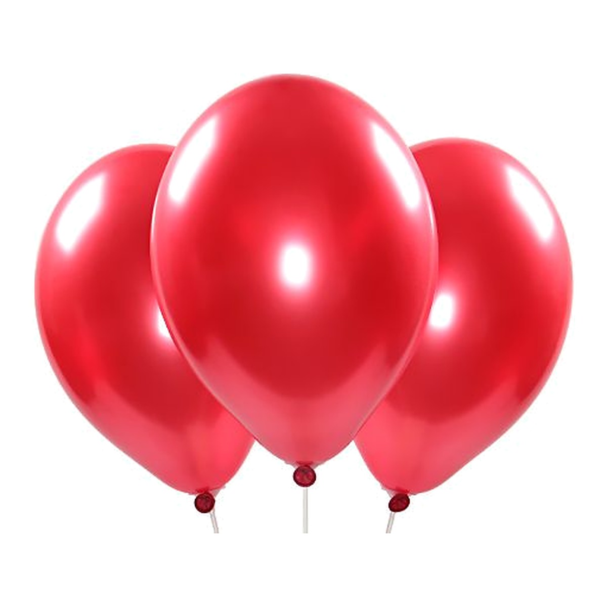 Metallic-Ballons rot – Glanz - 33 cm