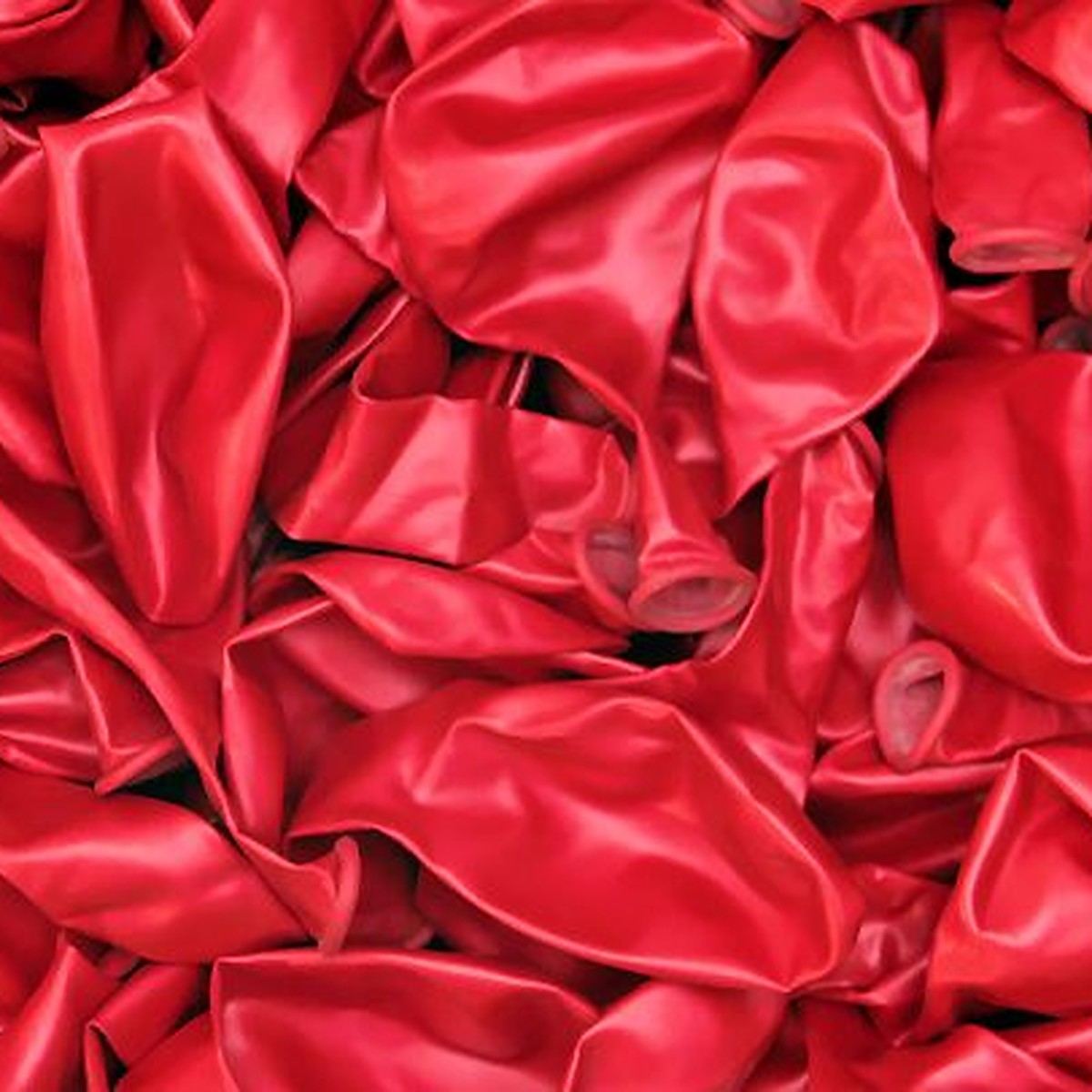 Metallic-Ballons rot – Ansicht 2