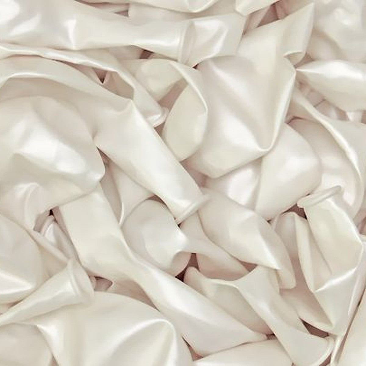 Metallic-Ballons weiss – Ansicht 2