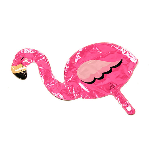 Mini-Folienballon Flamingo - ungefüllt – leer, ungefüllt · ohne Tragestab