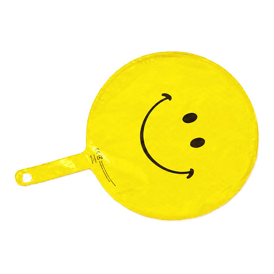 Mini-Folienballon Smile gelb - ungefüllt – leer, ungefüllt · ohne Tragestab