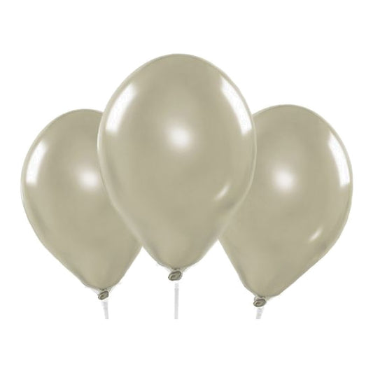 Miniballons anthrazit Chrome – 100 Stk. - Chrome - 13 cm
