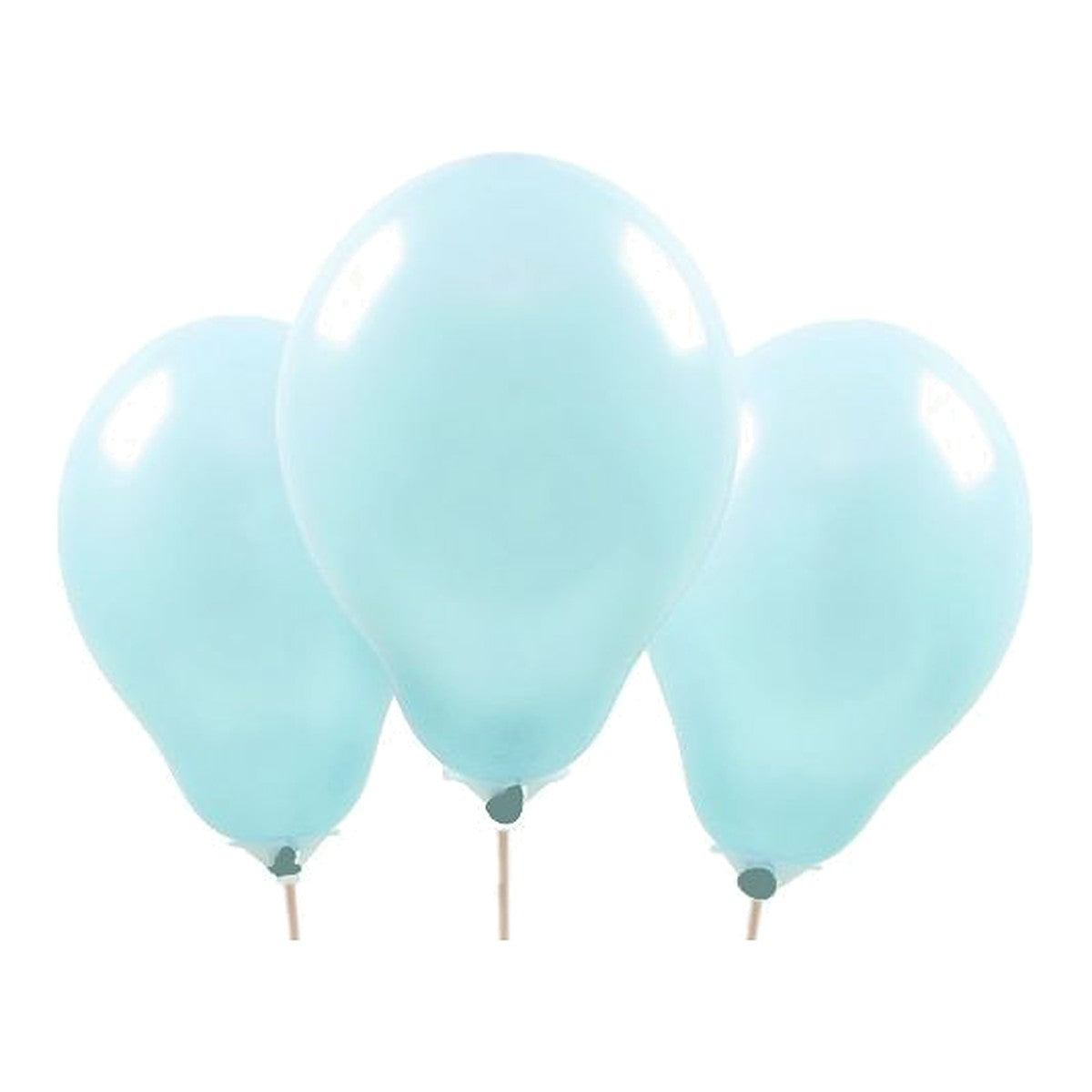 Miniballons blau soft – 100 Stk. - Pastell - 13 cm