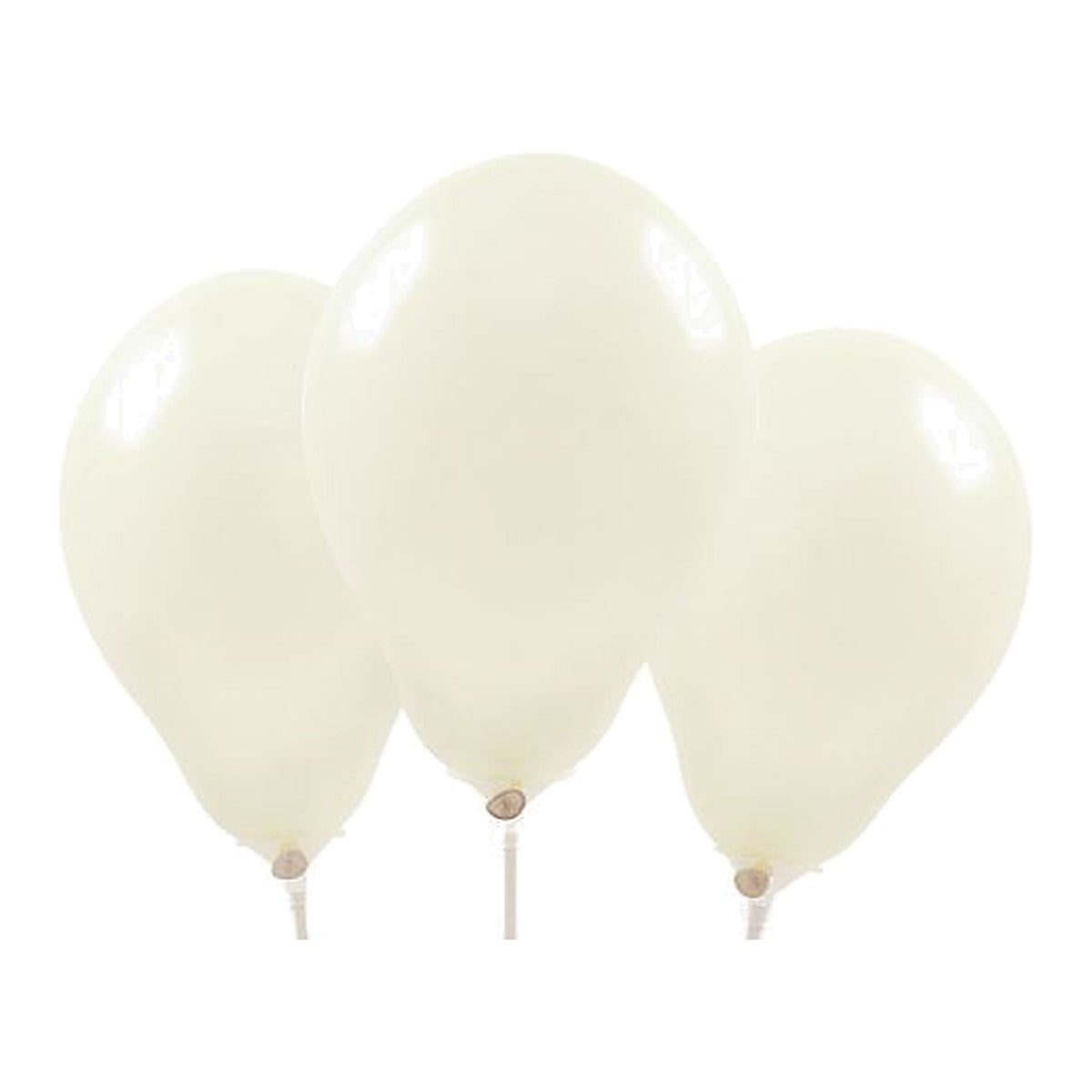Miniballons creme – 100 Stk. - Pastell - 13 cm