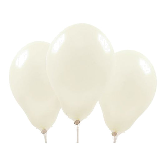 Miniballons creme – 100 Stk. - Pastell - 13 cm