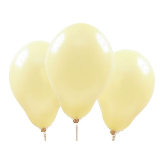 Miniballons gelb soft – 100 Stk. - Pastell - 13 cm