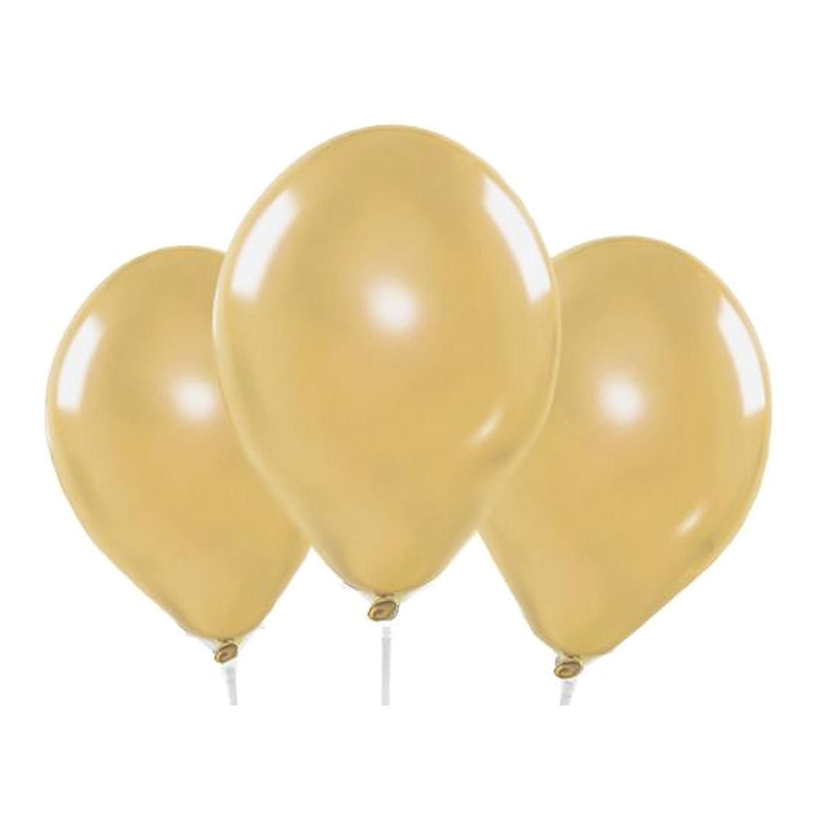 Miniballons gold Chrome – 100 Stk. - Chrome - 13 cm
