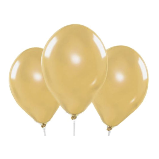 Miniballons gold Chrome – 100 Stk. - Chrome - 13 cm