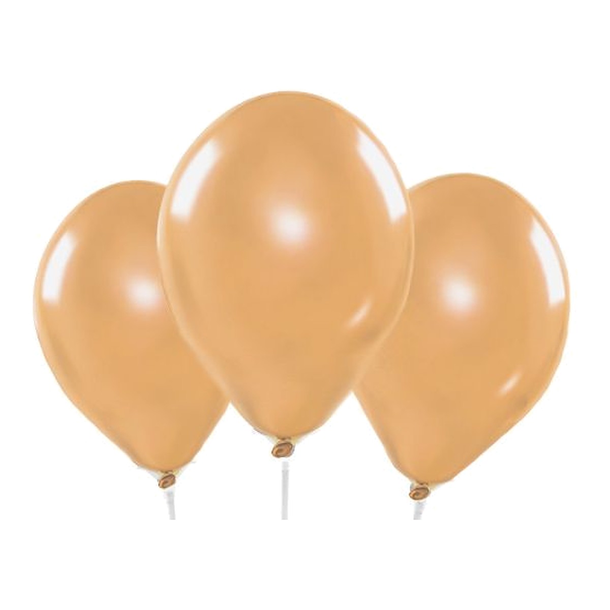 Miniballons kupfer Chrome – 100 Stk. - Chrome - 13 cm