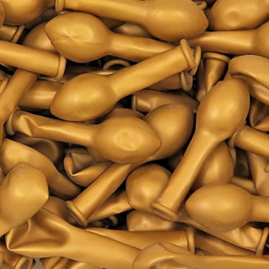 Miniballons Metallic gold – 100 Stk. - Glanz - 13 cm