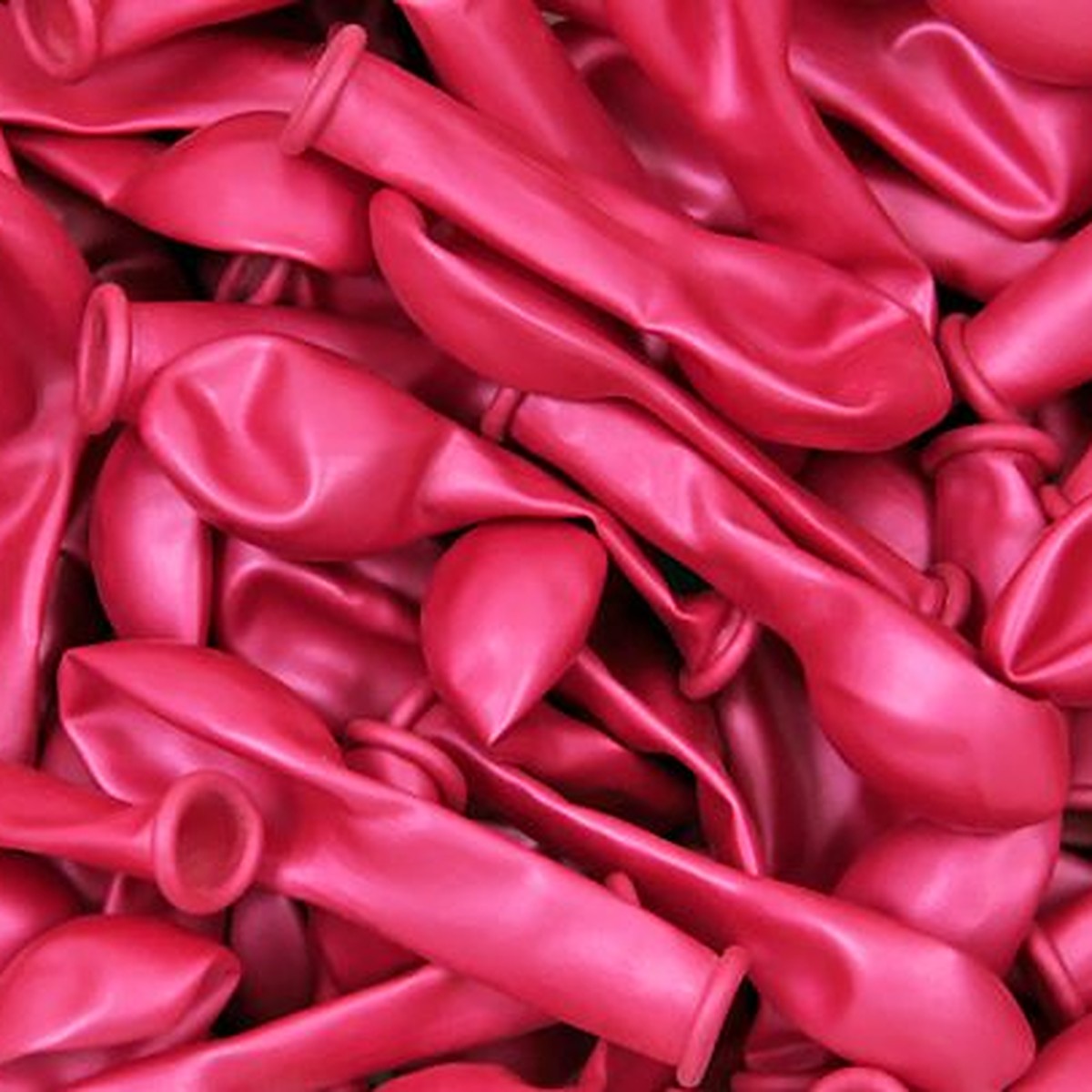 Miniballons Metallic pink – 100 Stk. - Glanz - 13 cm