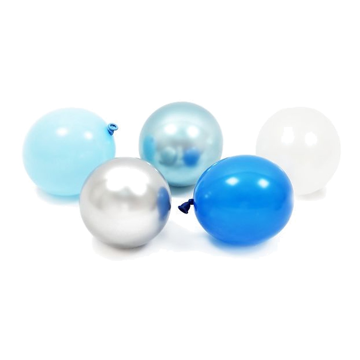 Miniballons mix blau – 100 Stk. - 13 cm