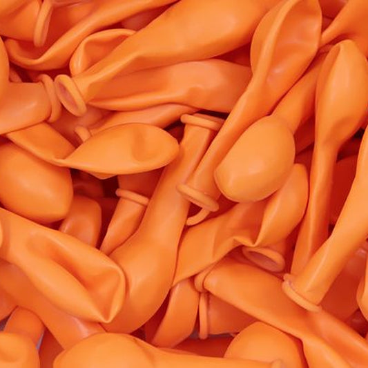 Miniballons orange – 100 Stk. - Pastell - 13 cm