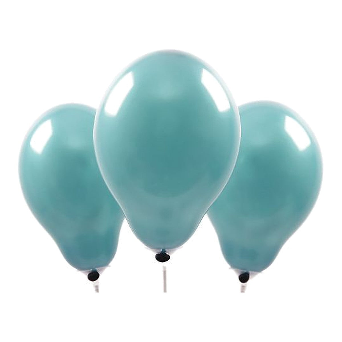 Miniballons petrol – 100 Stk. - Pastell - 13 cm