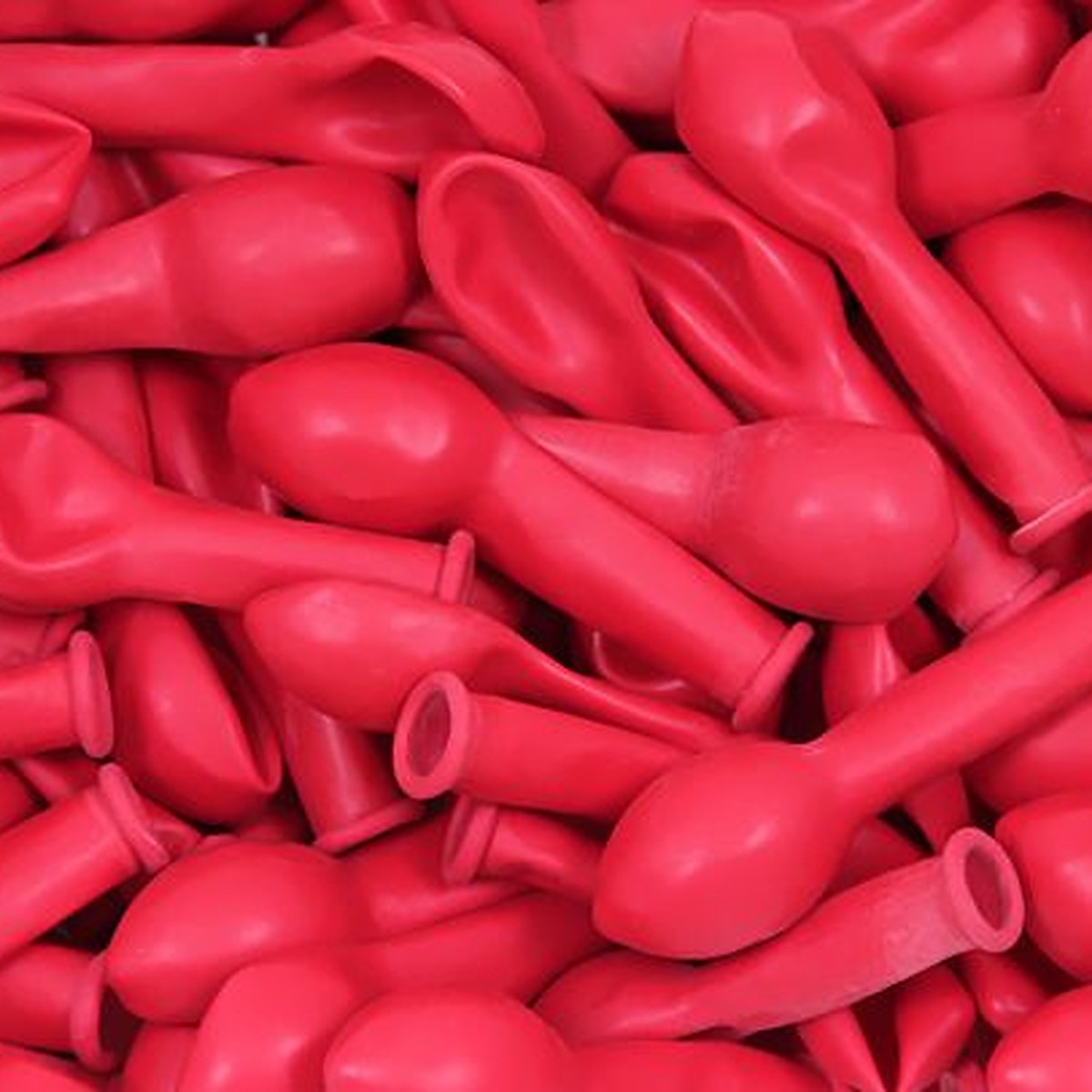 Miniballons rot – 100 Stk. - Pastell - 13 cm
