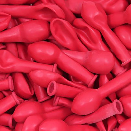 Miniballons rot – 100 Stk. - Pastell - 13 cm