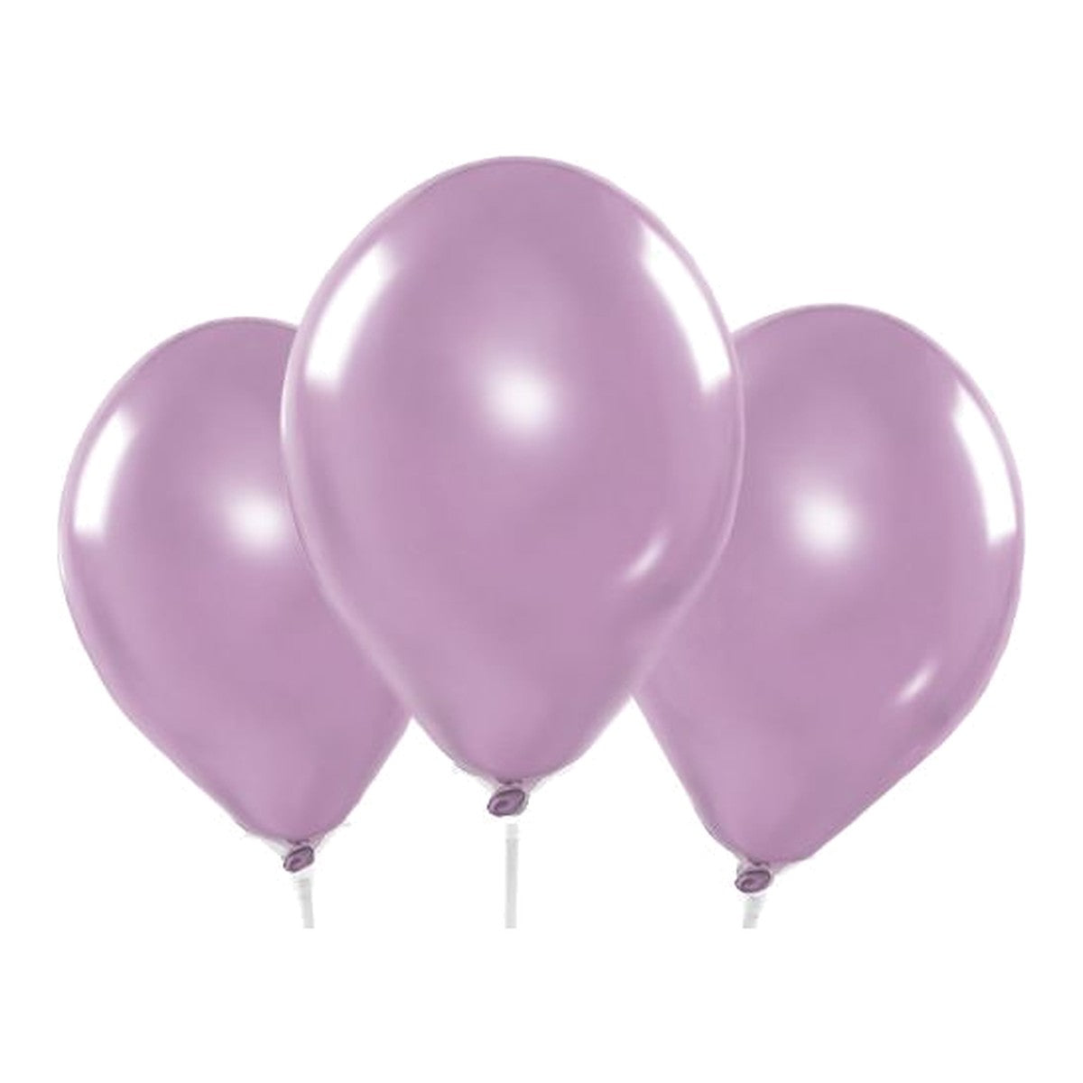 Miniballons violett Chrome – 100 Stk. - Chrome - 13 cm