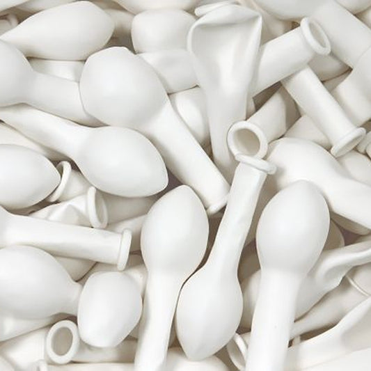 Miniballons weiss – 100 Stk. - Pastell - 13 cm