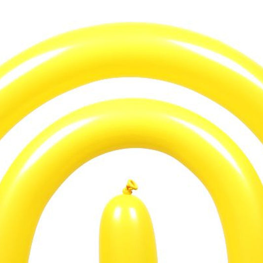 Modellierballons gelb – 50 Stk. - Sempertex 260S