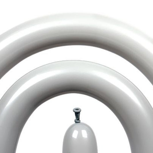 Modellierballons grau – 50 Stk. - Sempertex 260S