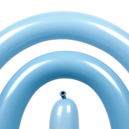 Modellierballons hellblau – 50 Stk. - Sempertex 260S