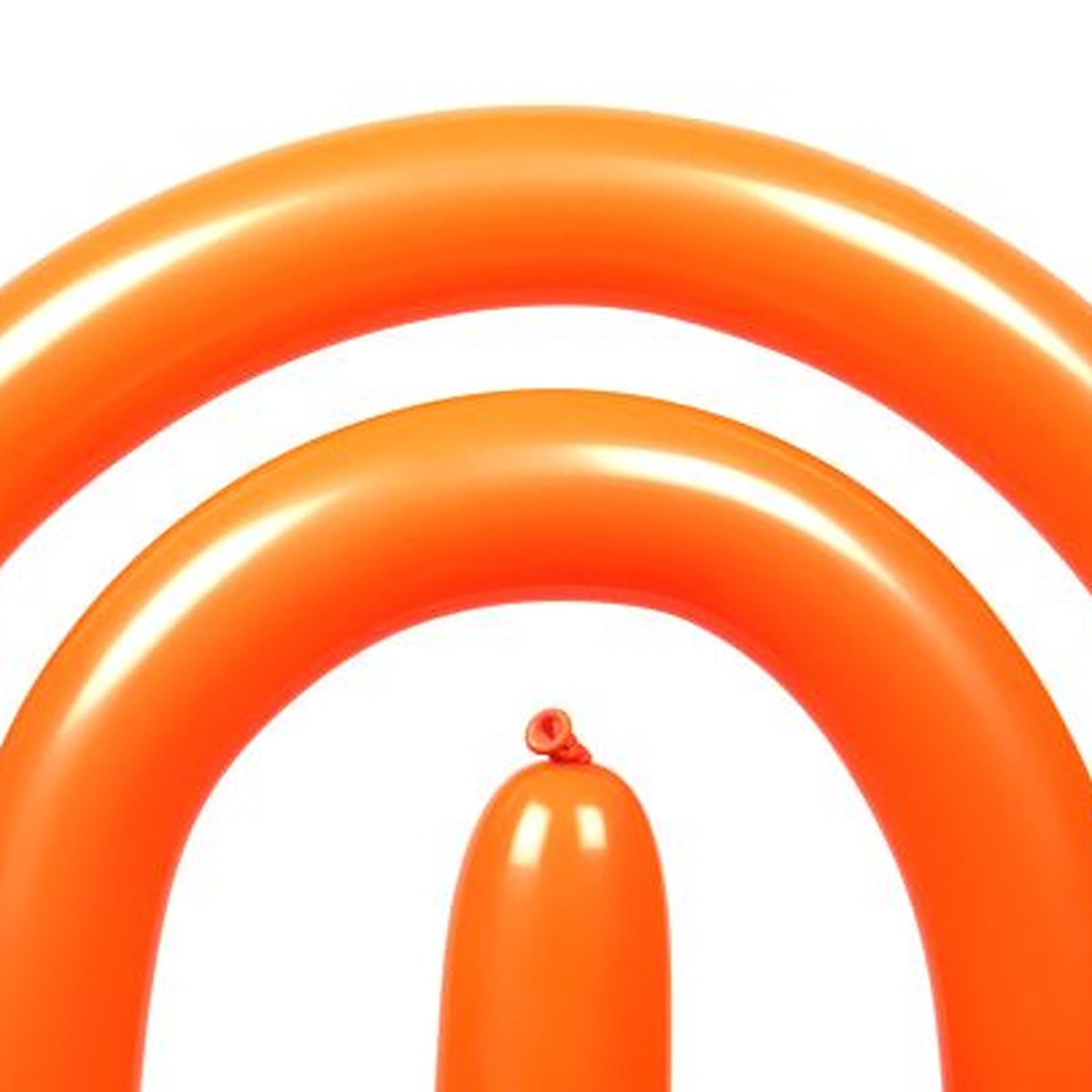 Modellierballons orange – 50 Stk. - Sempertex 260S