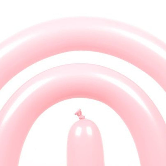 Modellierballons rosa – 50 Stk. - Sempertex 260S