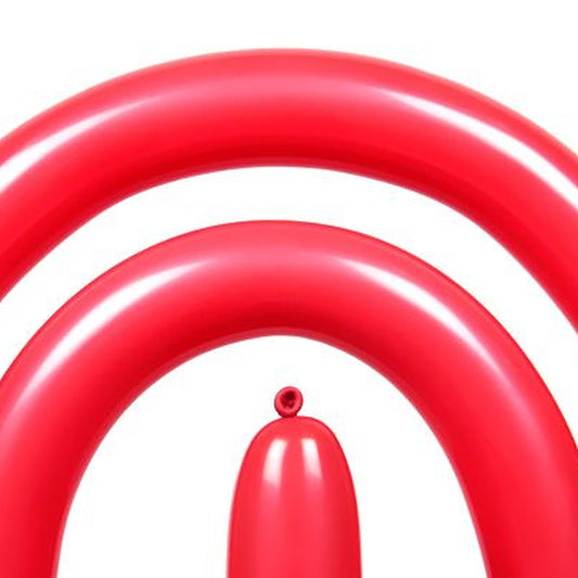 Modellierballons rot – 50 Stk. - Sempertex 260S