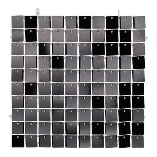 Pailletten Hintergrund Paneel schwarz – 30 x 30 cm