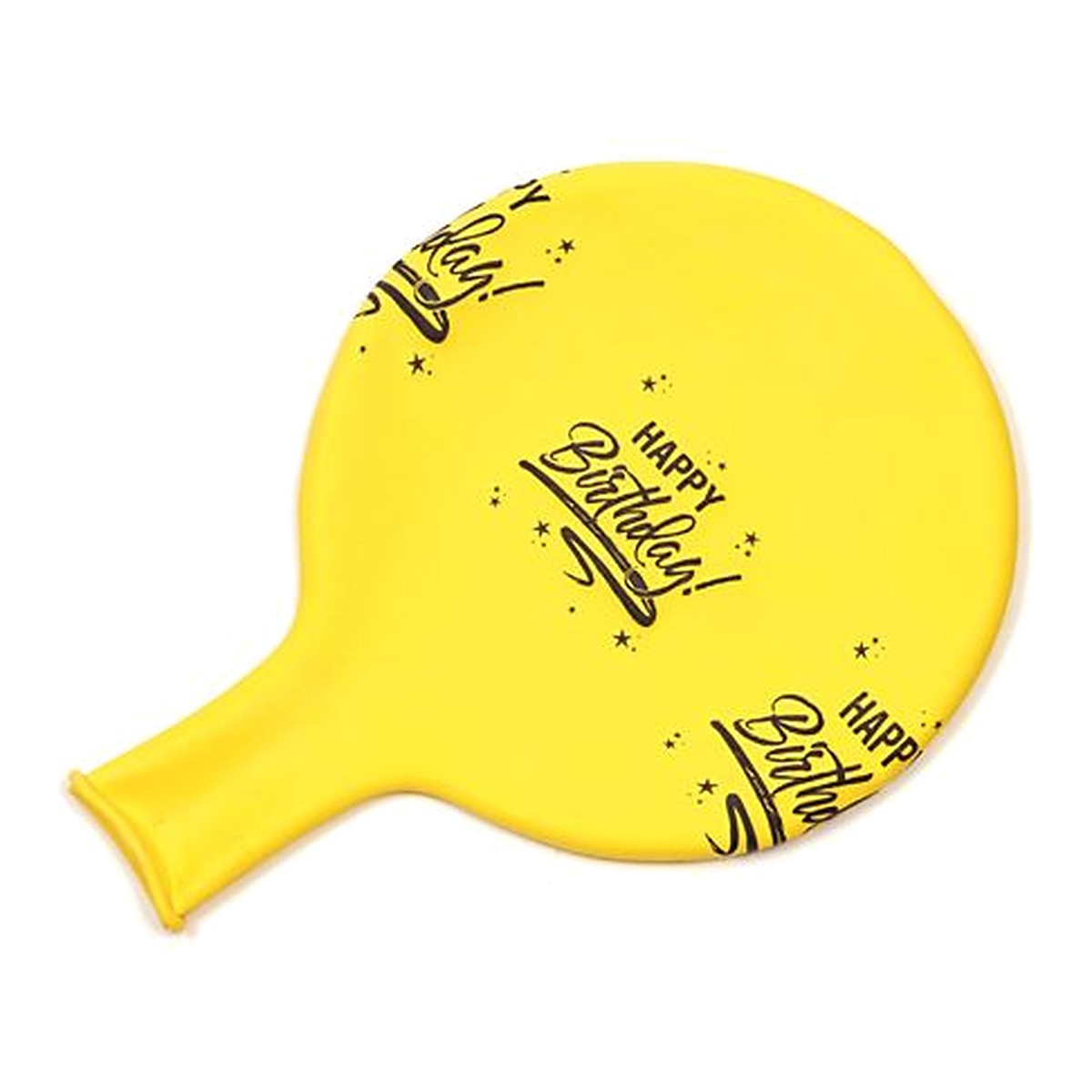 Riesenballon Geburtstag gelb – Ballon: gelb - Druck: weiss - 75 cm