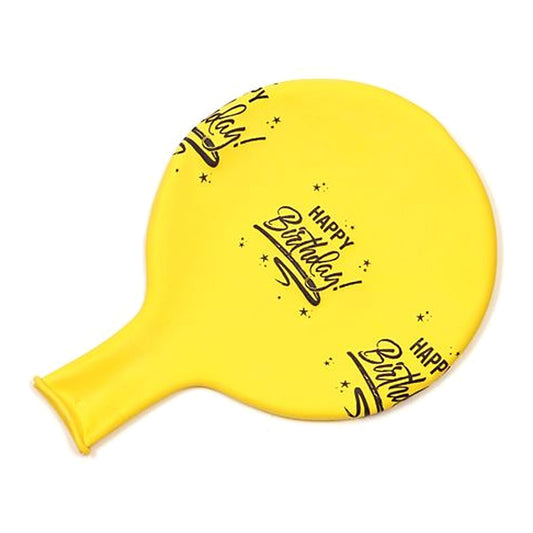 Riesenballon Geburtstag gelb – Ballon: gelb - Druck: weiss - 75 cm