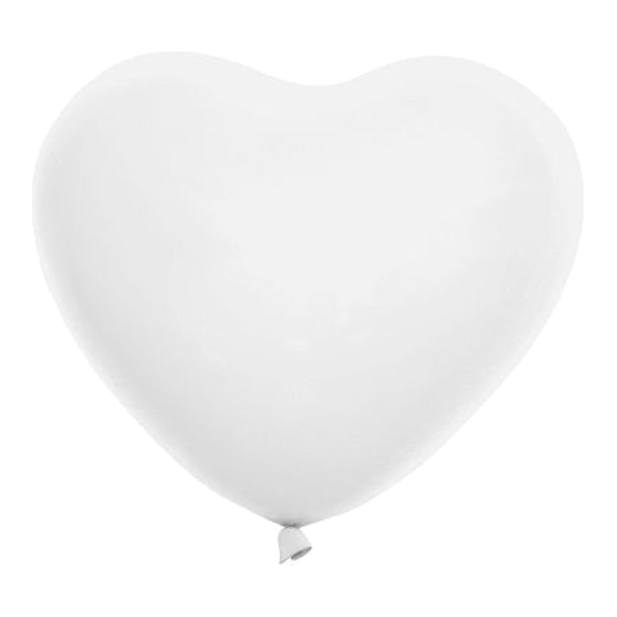 Riesenballon Herz weiss – Pastell weiss