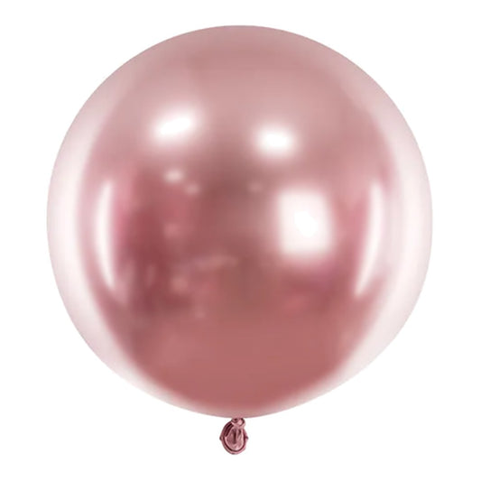 Riesenballon rosegold Chrome – Chrome - 60 cm