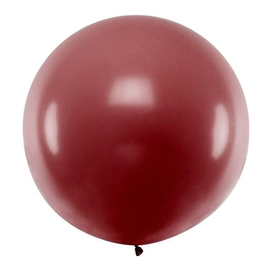 Riesenballon weinrot – Pastell - 100 cm