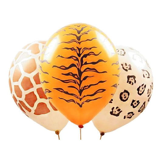 Safari Ballons – Ballons: gemischt - Druck: schwarz - 33 cm