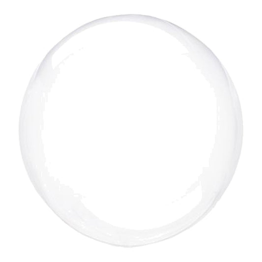 Seifenblasen Ballon clear – kugelrund - transparent · 45 cm