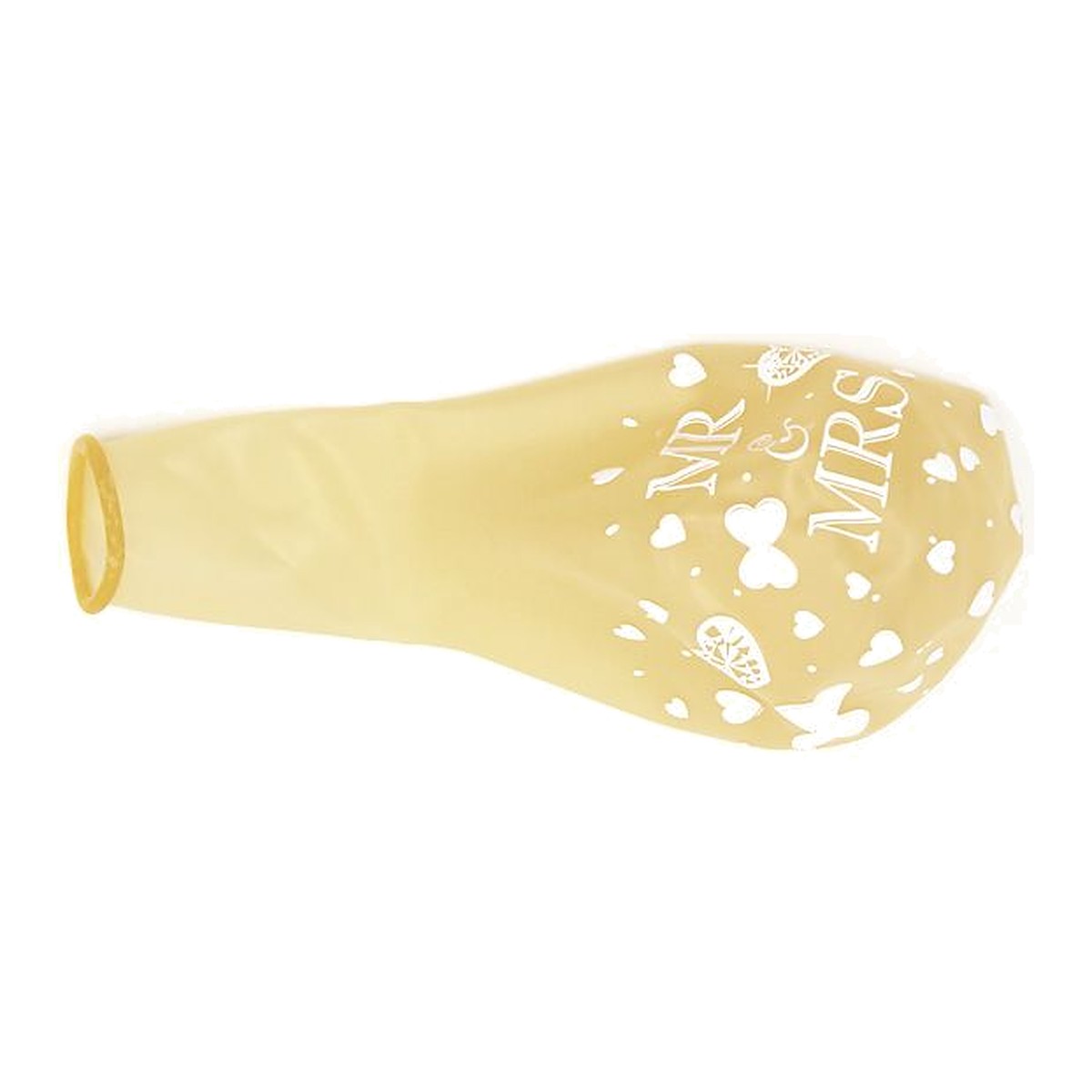 Stuffer-Ballon MR & MRS – Ballon: transparent - Druck: weiss - ca. 45 cm