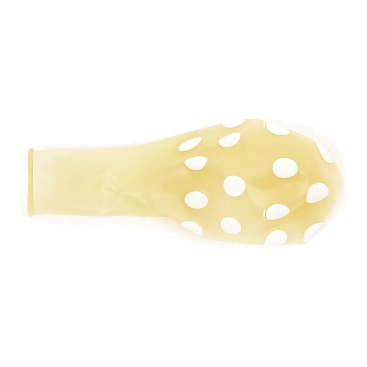 Stuffer-Ballon Punkte – Ballon: transparent - Druck: weiss - ca. 45 cm